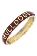 Mississippi State Enamel Hinge Bangle Maroon