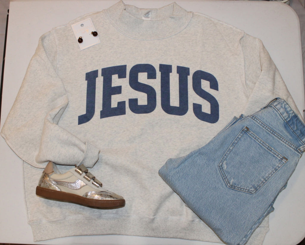 IT2594-JESUS | 'JESUS & GOD IS GOOD' Reversible Sweatshirt