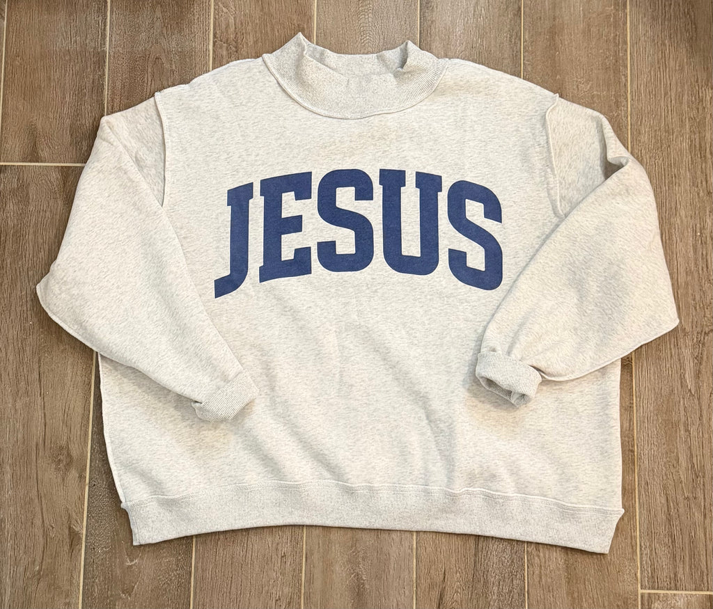 IT2594-JESUS | 'JESUS & GOD IS GOOD' Reversible Sweatshirt