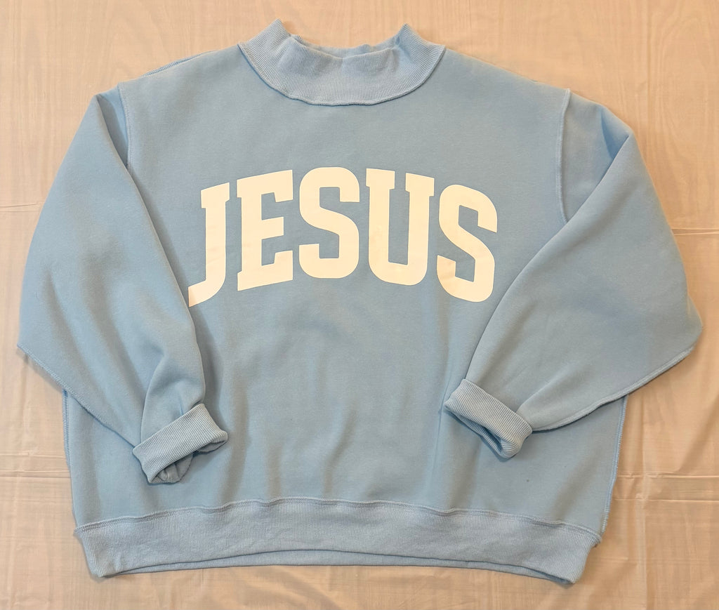 IT2594-JESUS | 'JESUS & GOD IS GOOD' Reversible Sweatshirt