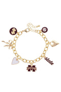 Mississippi State Bulldogs Enamel Icons Charm Bracelet